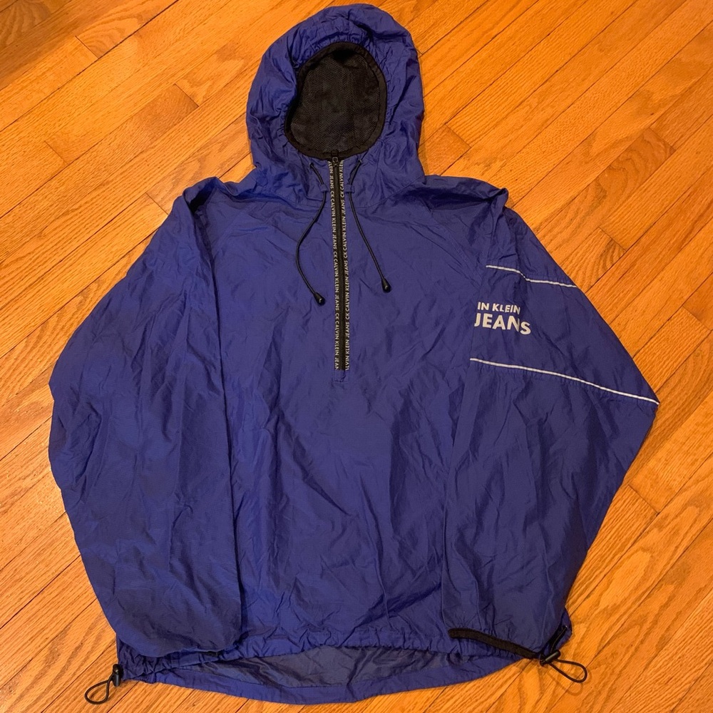 Vintage 90s Calvin Klein Jeans Pullover Windbreaker Jacket